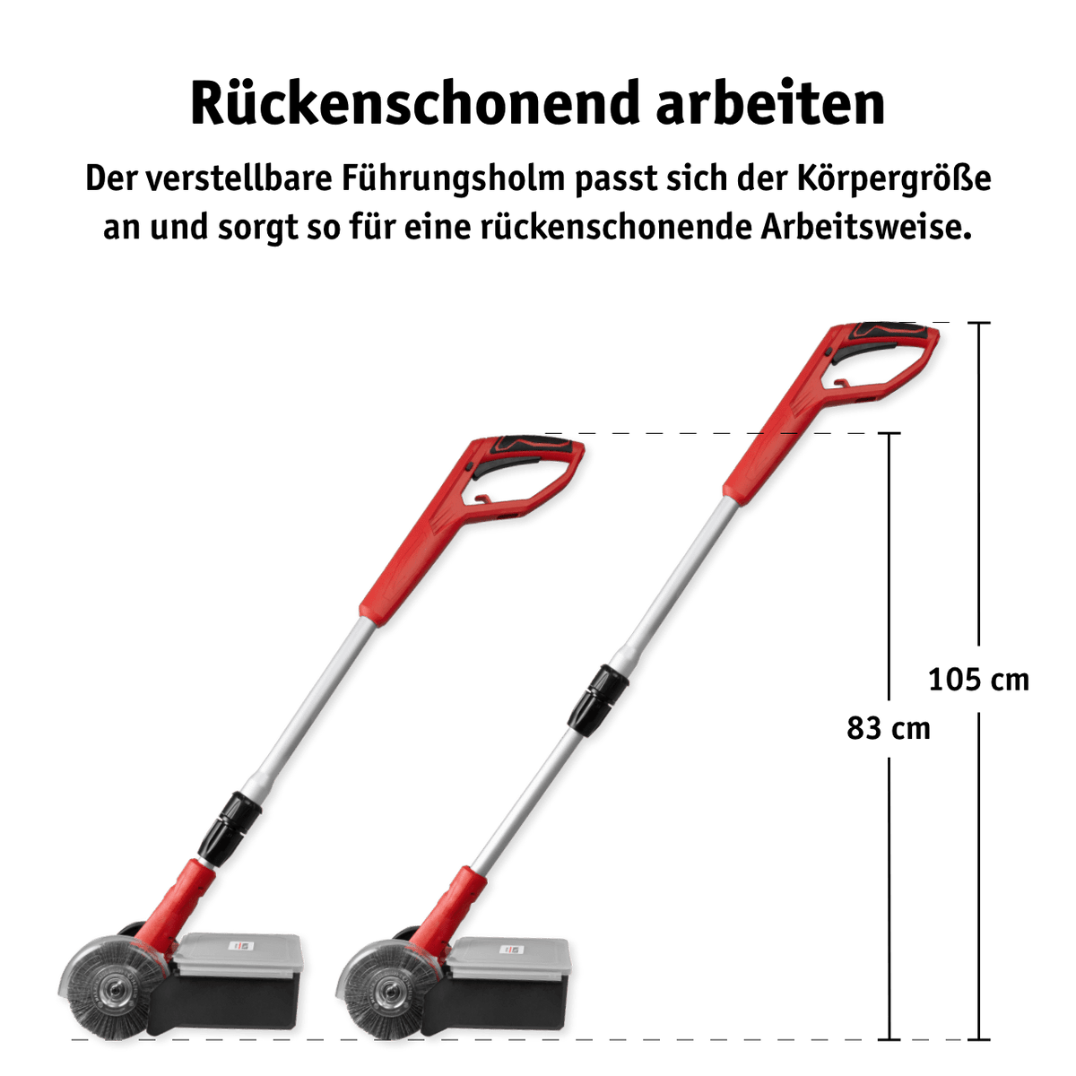 2in1 Fugenreiniger mit Fangbox
