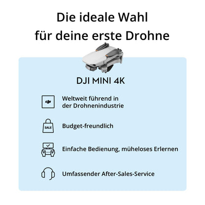 DJI Mini 4K, Drohne mit 4K UHD Kamera, unter 249 g