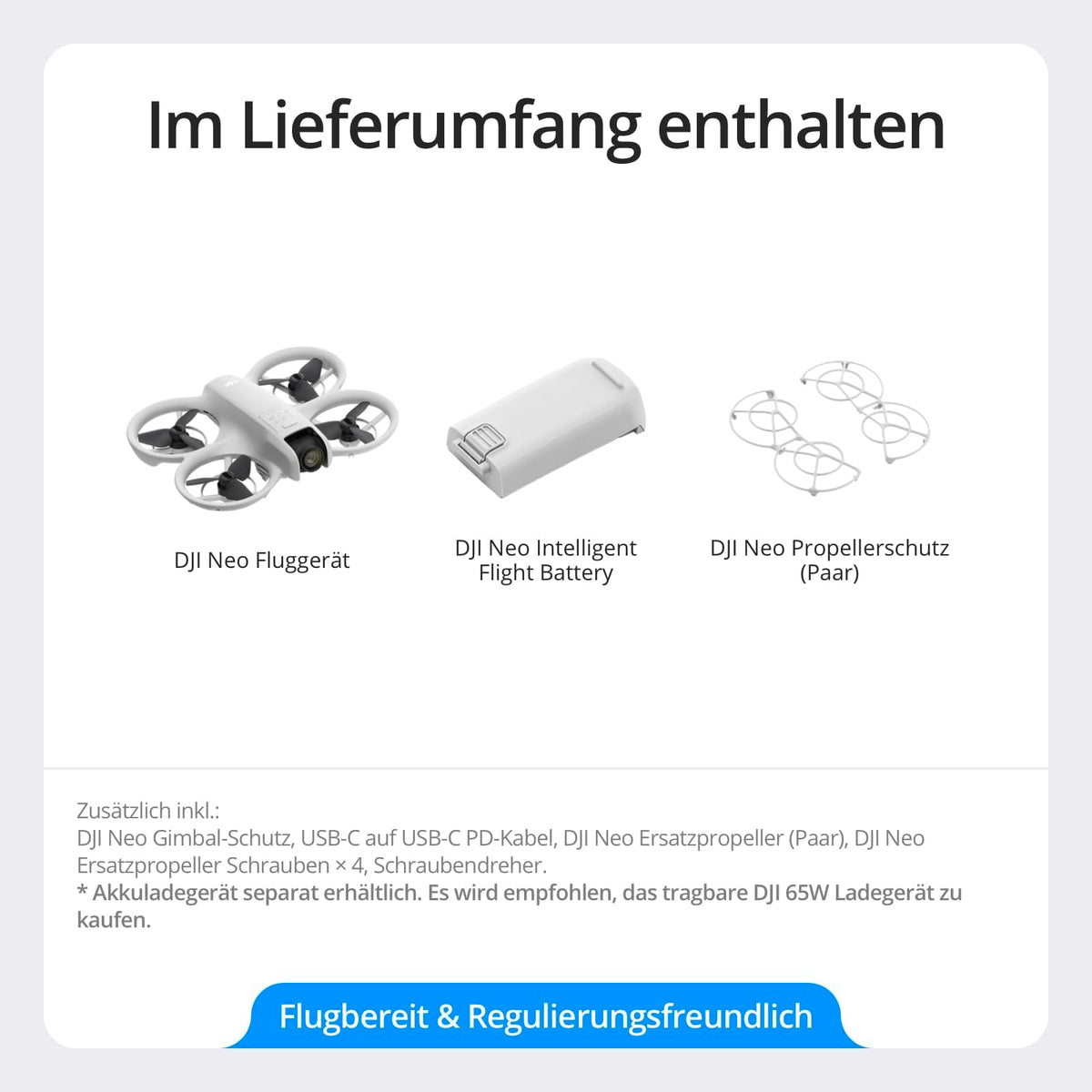 DJI Neo, Minidrohne mit 4K UHD-Kamera für Erwachsene