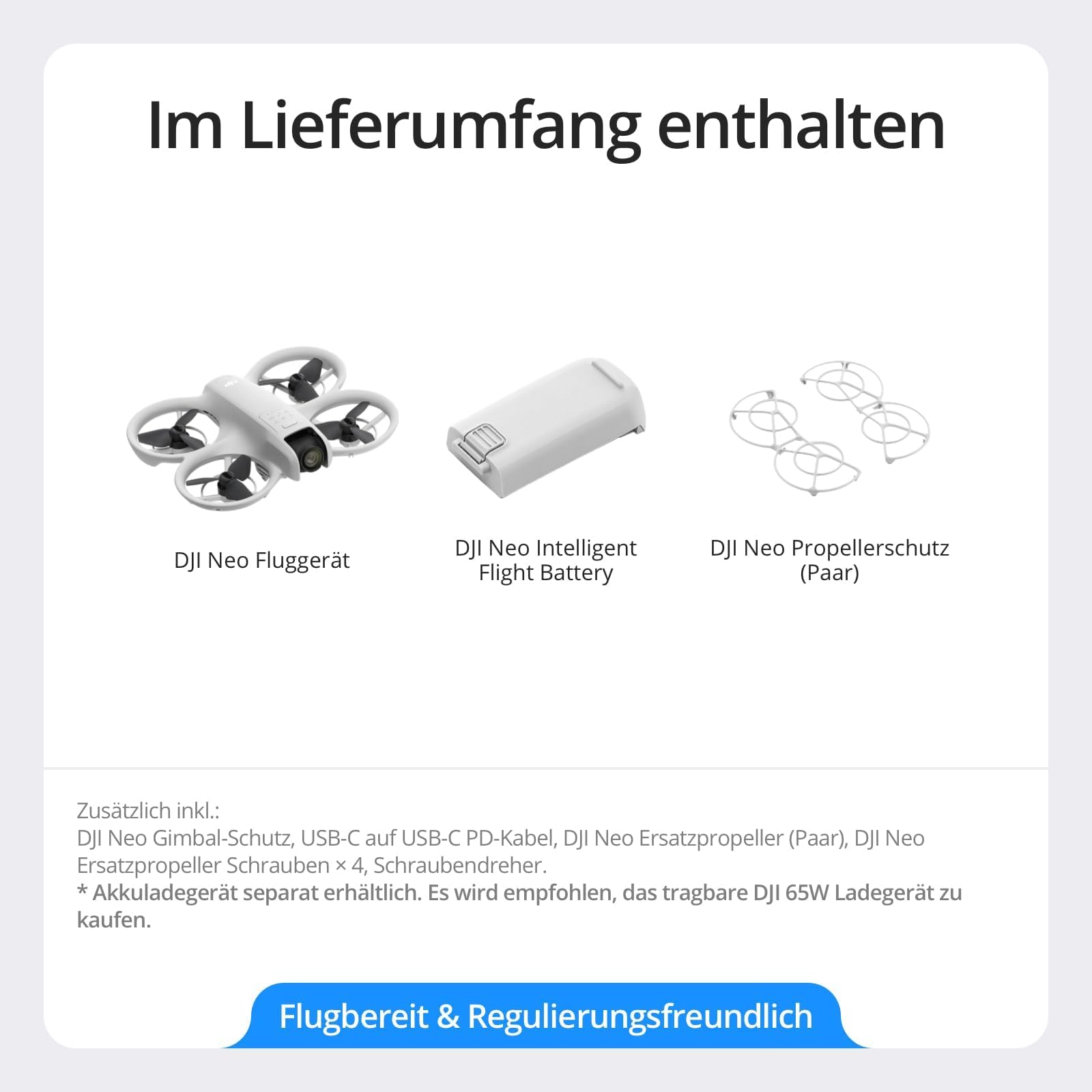 DJI Neo, Minidrohne mit 4K UHD-Kamera für Erwachsene