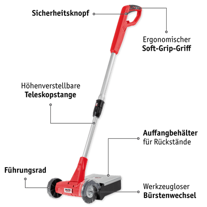 2in1 Fugenreiniger mit Fangbox