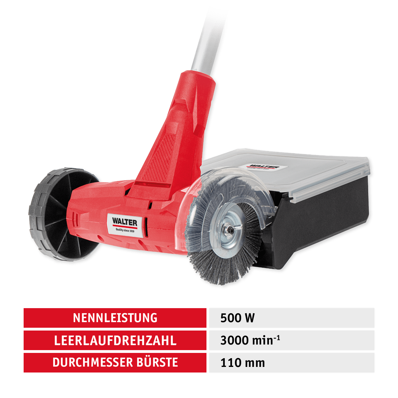 2in1 Fugenreiniger mit Fangbox