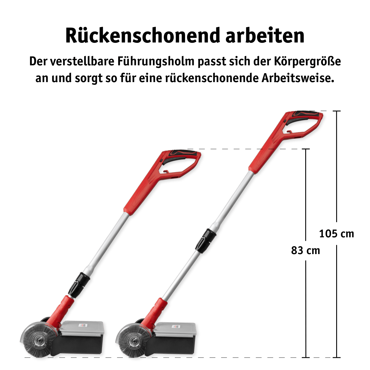 2in1 Fugenreiniger mit Fangbox