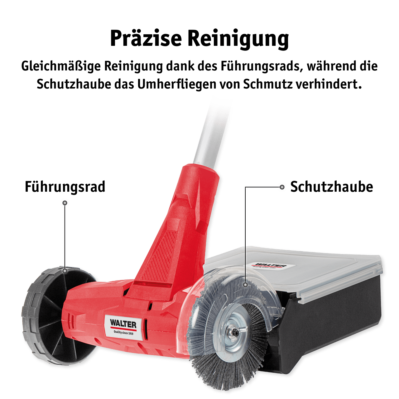 2in1 Fugenreiniger mit Fangbox