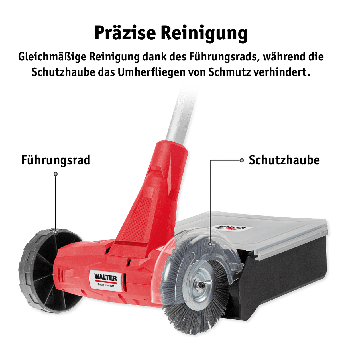 2in1 Fugenreiniger mit Fangbox