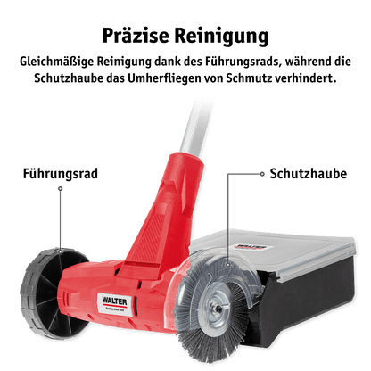 2in1 Fugenreiniger mit Fangbox