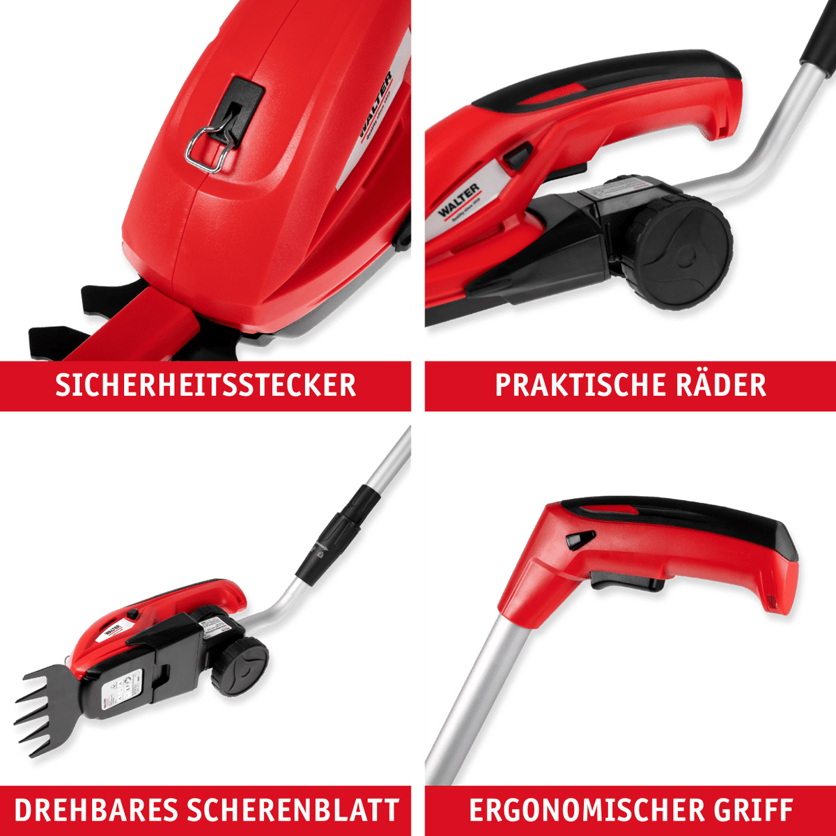Li-Ion Akku-Gras- und Strauchschere 7,2 V