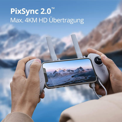 GPS Drohne mit 4K Kamera, 2 Akkus, 62 Min. Flugzeit – unter 249g