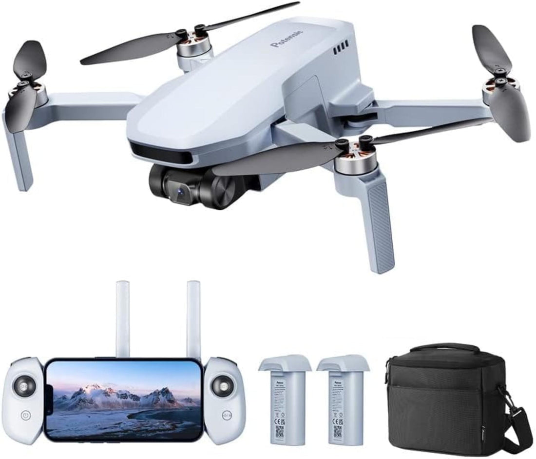 GPS Drohne mit 4K Kamera, 2 Akkus, 62 Min. Flugzeit – unter 249g
