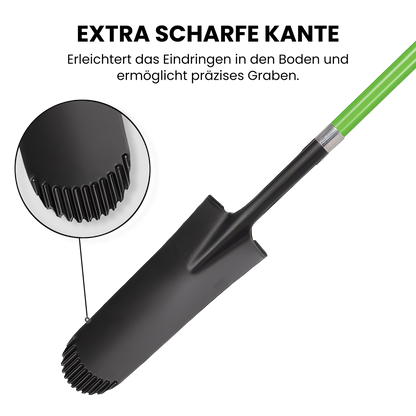 Drainagespaten mit Glasfaserstiel